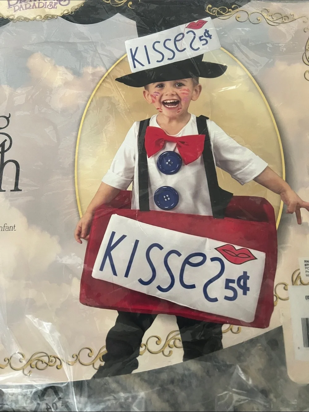 Kids Princess Paradise Halloween kissing booth costume size 12 month to 2T